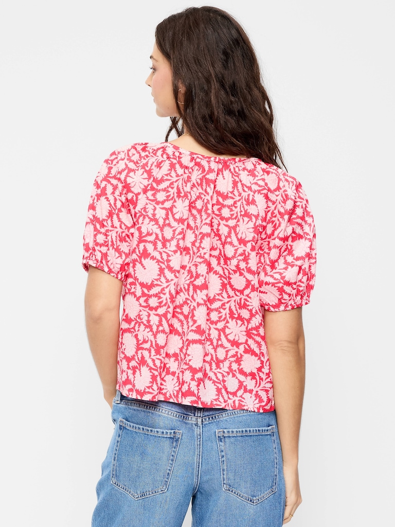 Airy Button-Down Top