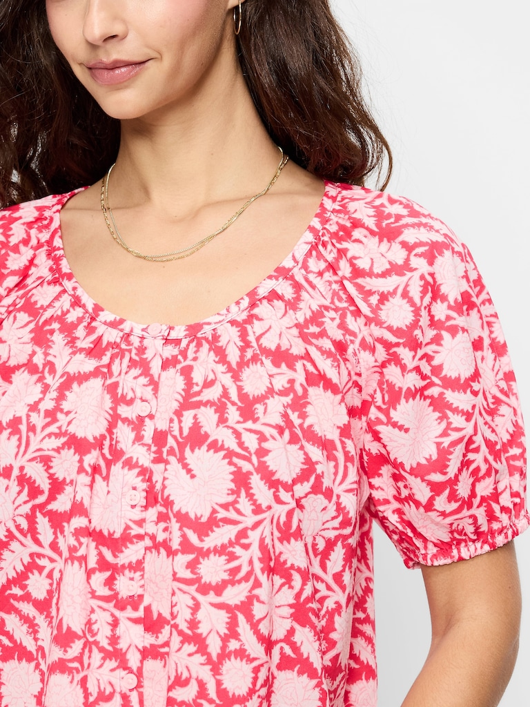 Airy Button-Down Top