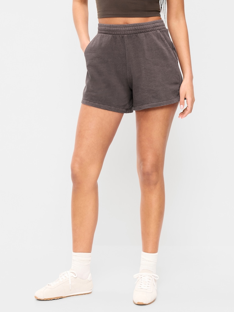 Extra High-Waisted Sweat Shorts -- 5-inch inseam