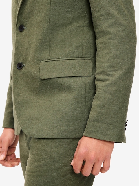 Relaxed Unlined Linen-Blend Blazer
