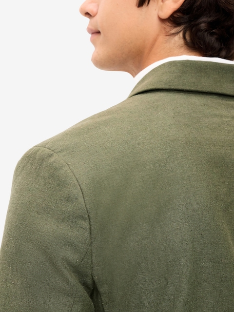 Relaxed Unlined Linen-Blend Blazer