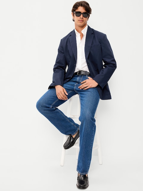 Oversized Twill Blazer