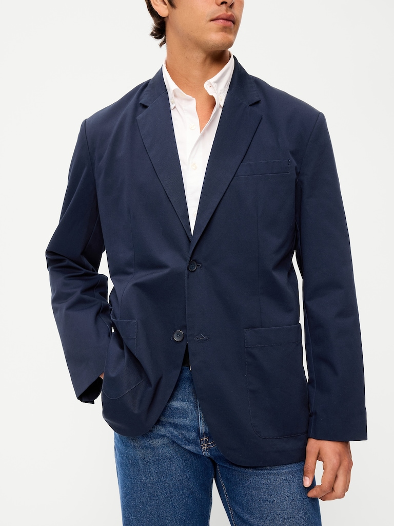 Oversized Twill Blazer