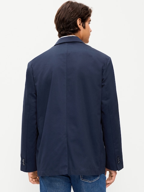 Oversized Twill Blazer