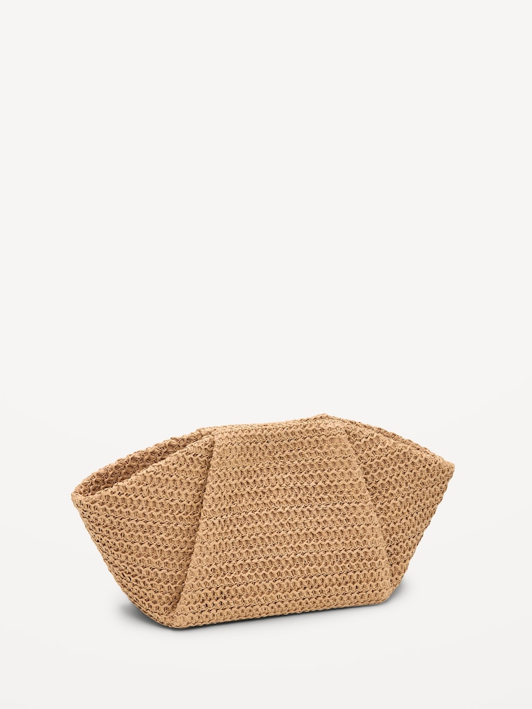 Raffia Frame Shoulder Bag