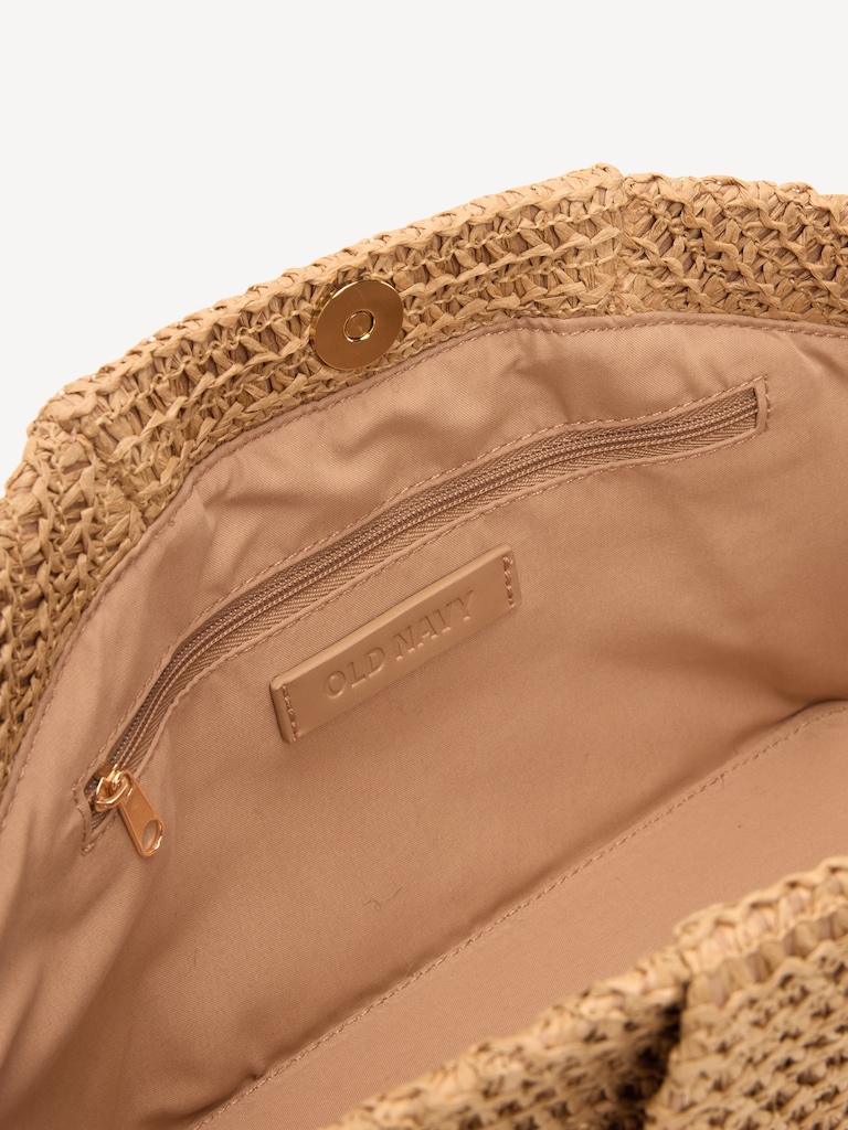 Raffia Frame Shoulder Bag