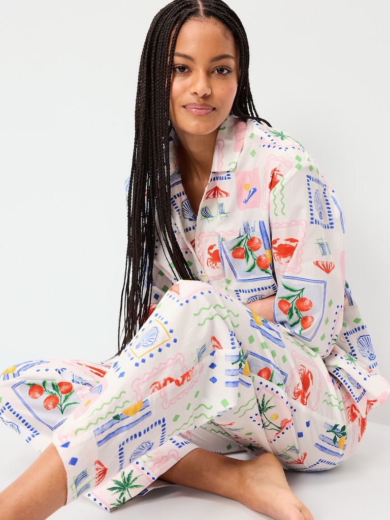 Poplin Pajama Pant Set