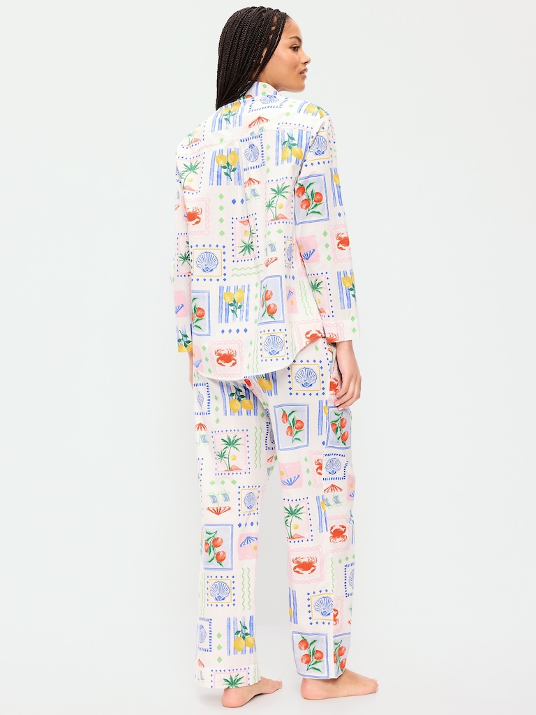 Poplin Pajama Pant Set