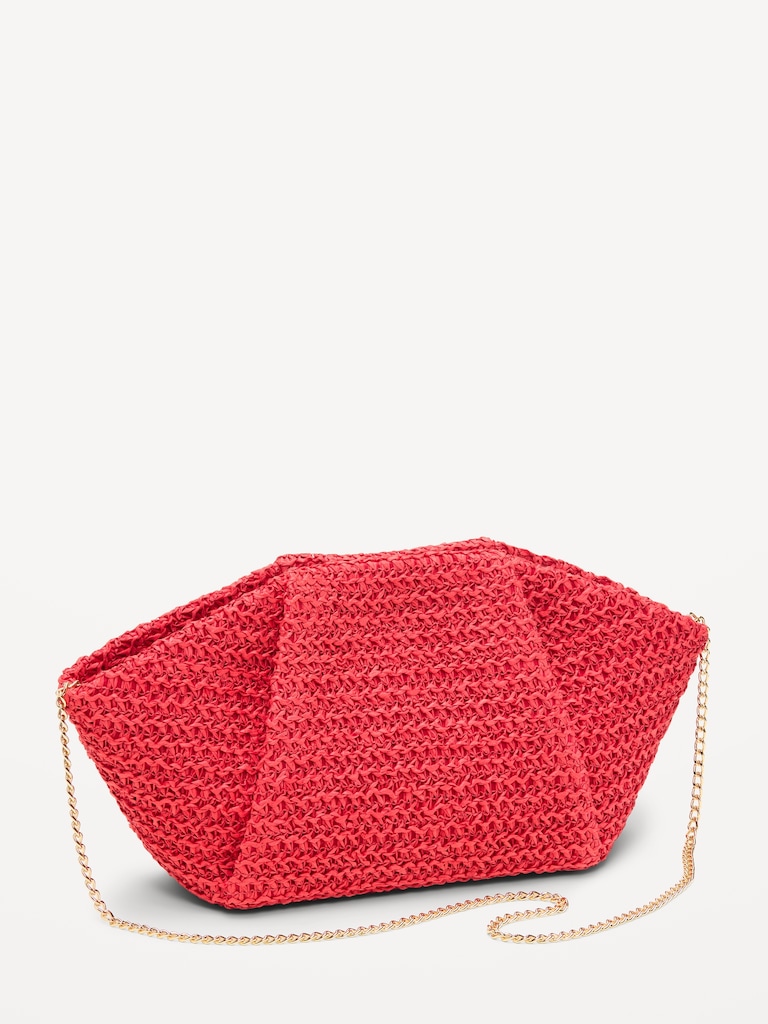 Raffia Frame Shoulder Bag