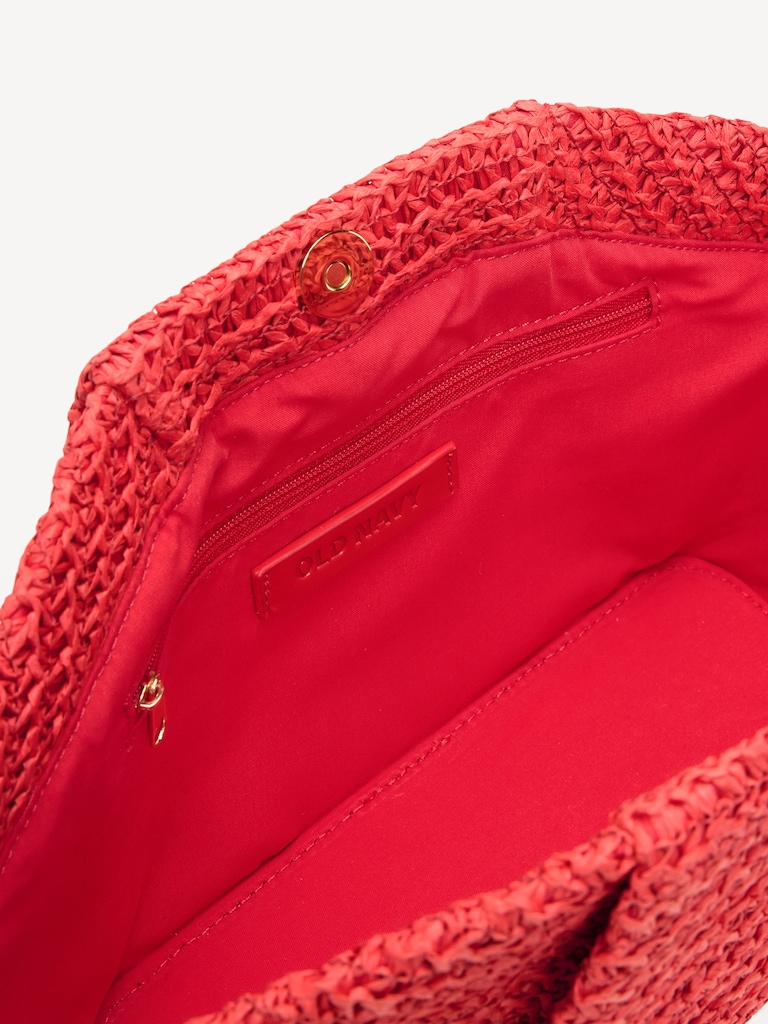 Raffia Frame Shoulder Bag