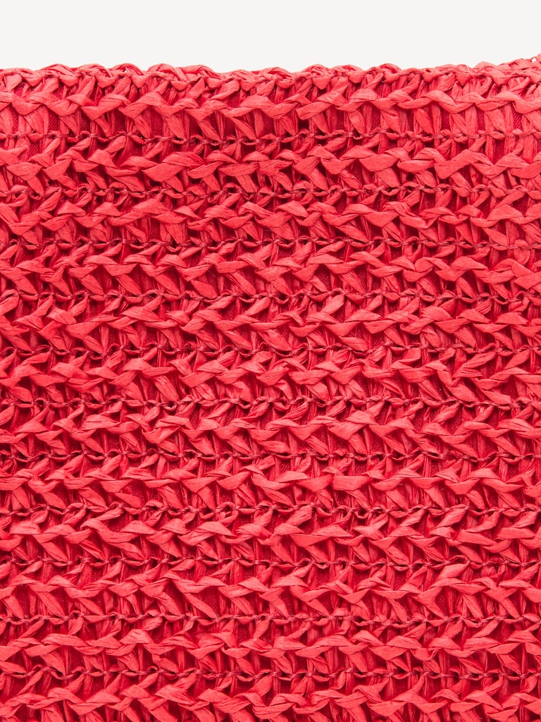 Raffia Frame Shoulder Bag