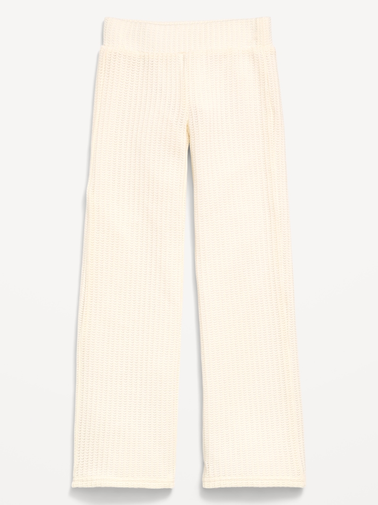 Low-Rise Jacquard Knit Pants for Girls