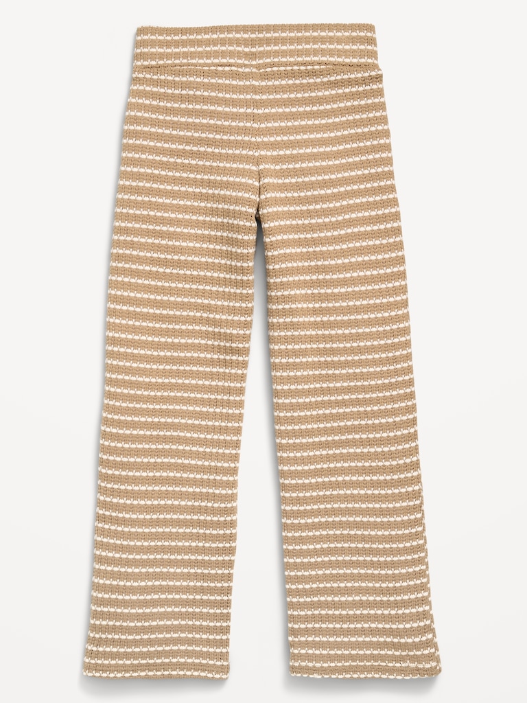 Low-Rise Jacquard Knit Pants for Girls