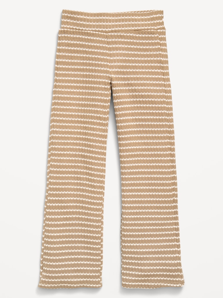 Low-Rise Jacquard Knit Pants for Girls
