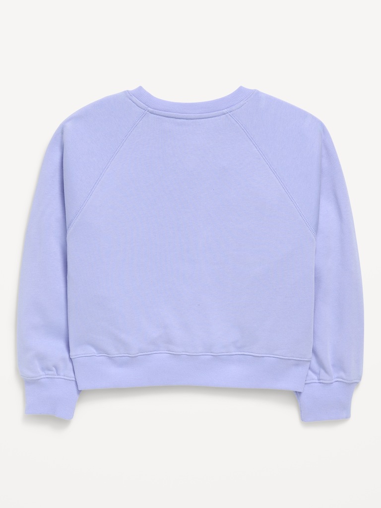 Logo-Graphic Crew-Neck Sweatshirt for Girls