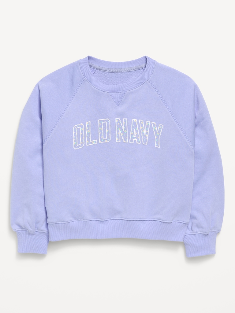 Logo-Graphic Crew-Neck Sweatshirt for Girls
