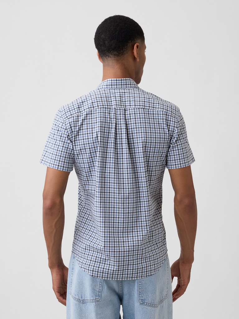 Stretch Poplin Shirt in Standard Fit