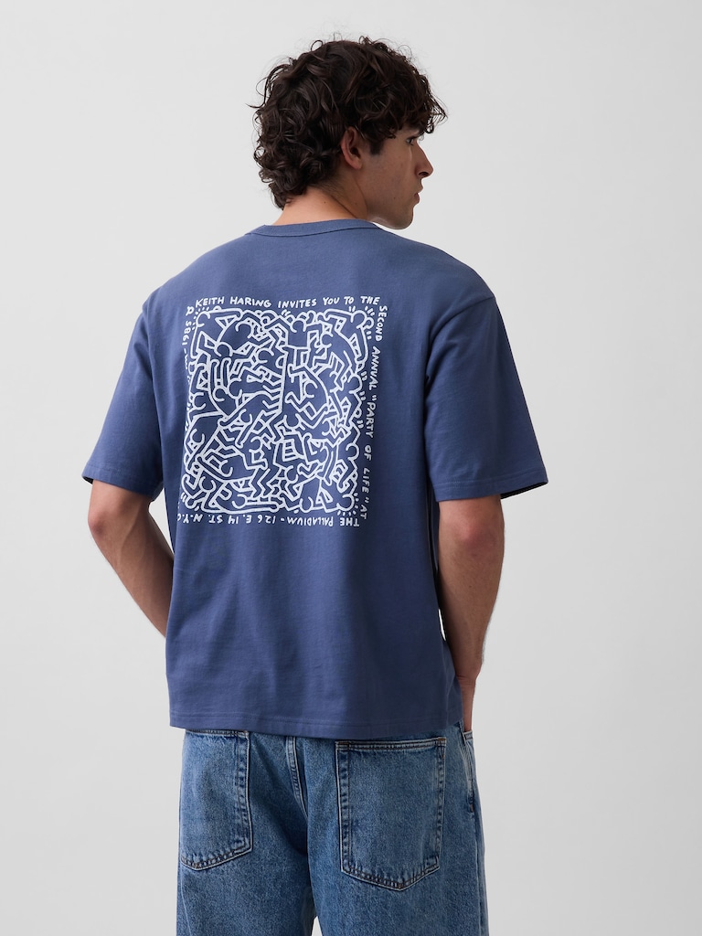 Keith Haring Oversized Graphic T-Shirt