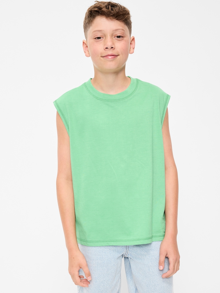 Boxy Muscle Tank Top for Boys