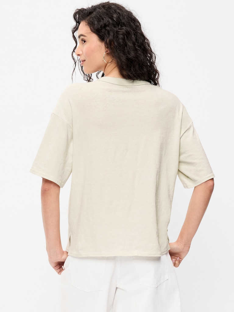 Short-Sleeve Loose Crew-Neck T-Shirt