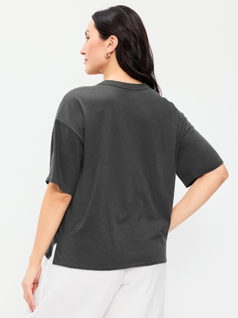 Short-Sleeve Loose Crew-Neck T-Shirt