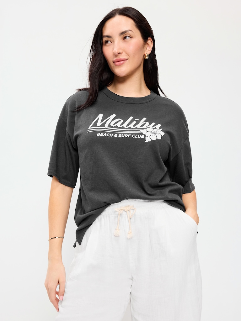 Short-Sleeve Loose Crew-Neck T-Shirt