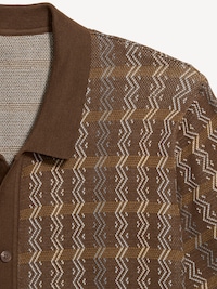 Short-Sleeve Sweater Shirt