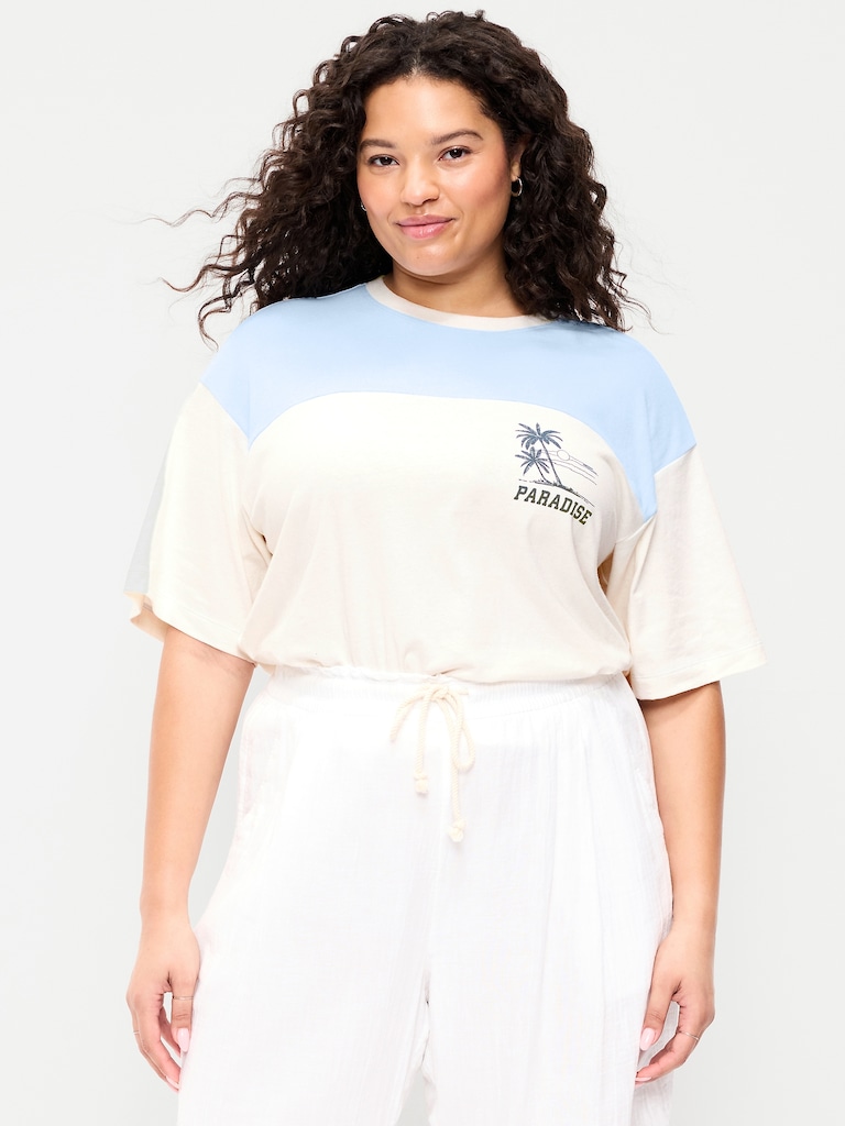 Short-Sleeve Loose Crew-Neck T-Shirt