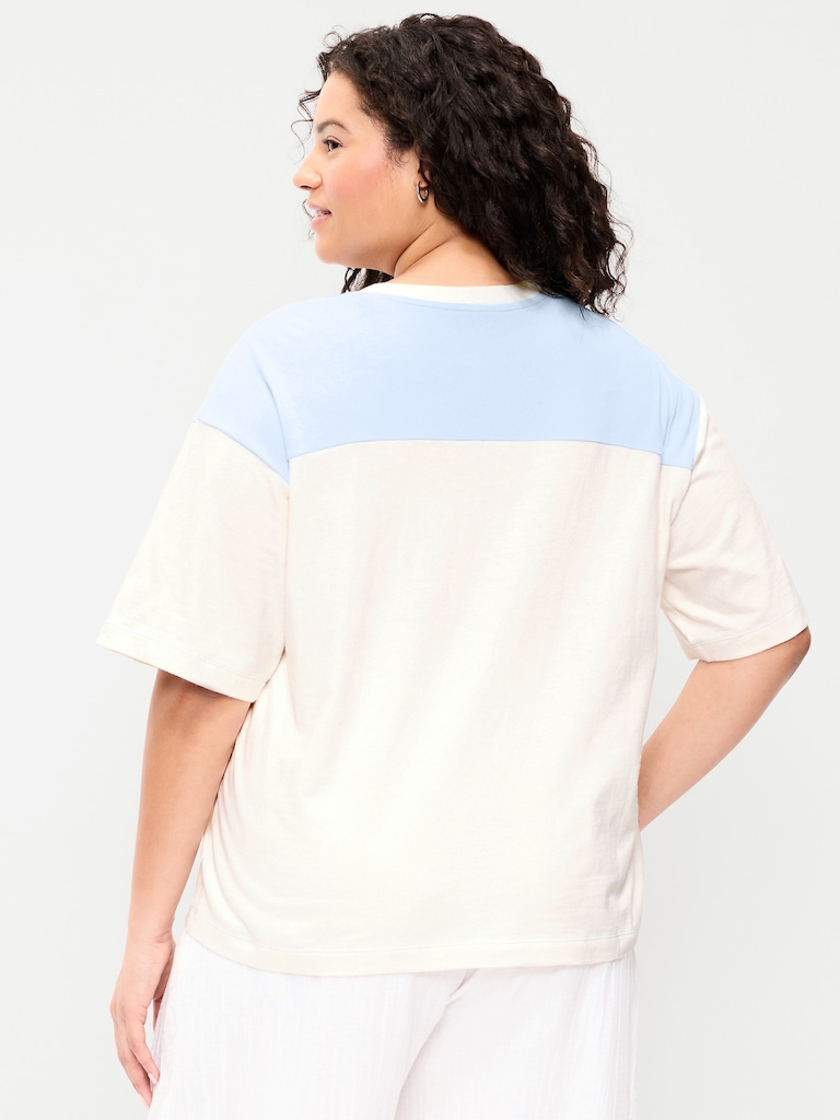 Short-Sleeve Loose Crew-Neck T-Shirt