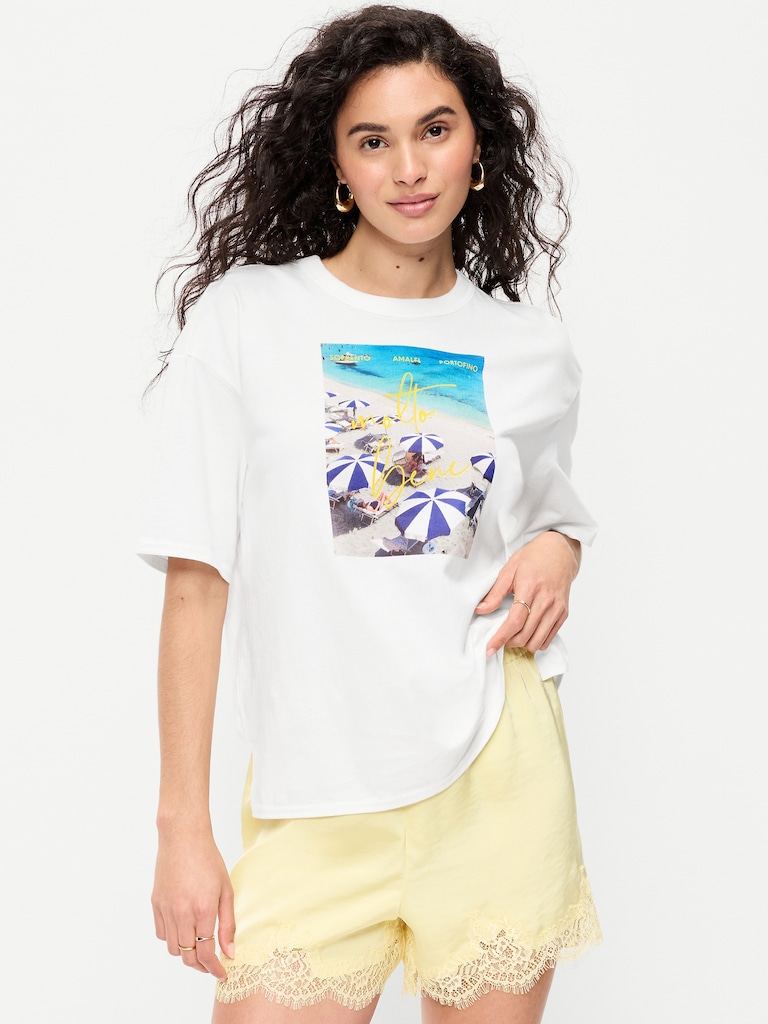 Short-Sleeve Loose Graphic T-Shirt
