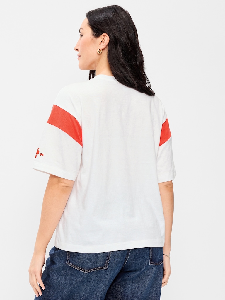 Short-Sleeve Loose Crew-Neck T-Shirt