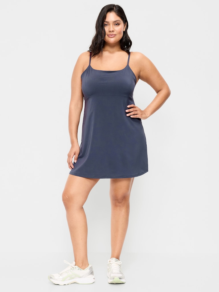 Stretch Woven Racerback Tennis Dress
