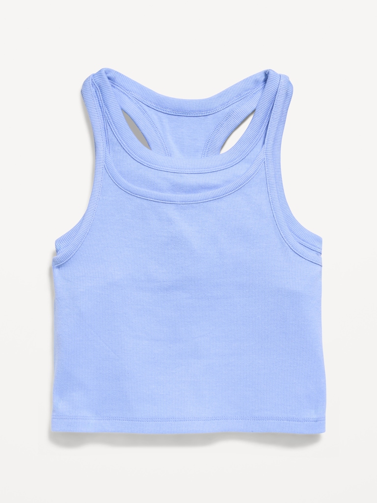 2-In-1 Ribbed Tank Top for Girls