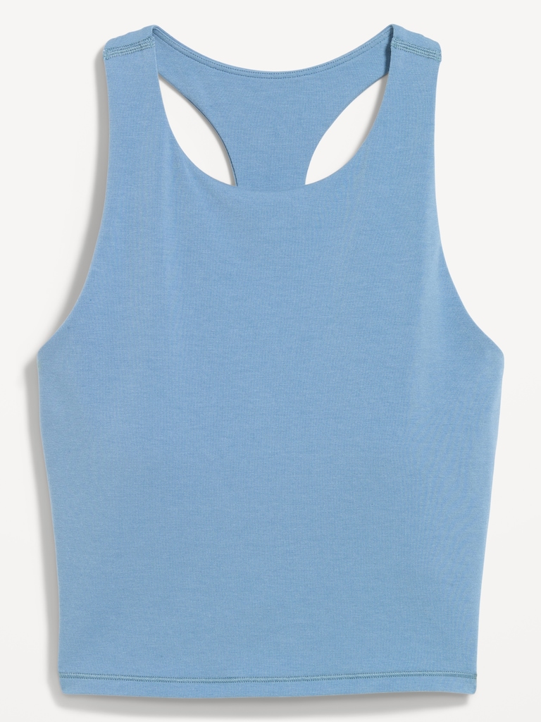 Medium Support PowerSoft High-Neck Racerback Sports Bra