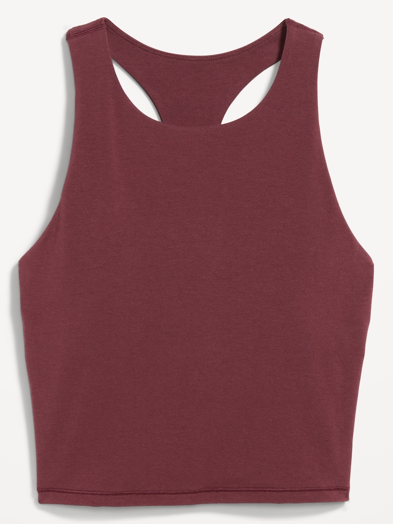 Medium Support PowerSoft High-Neck Racerback Sports Bra