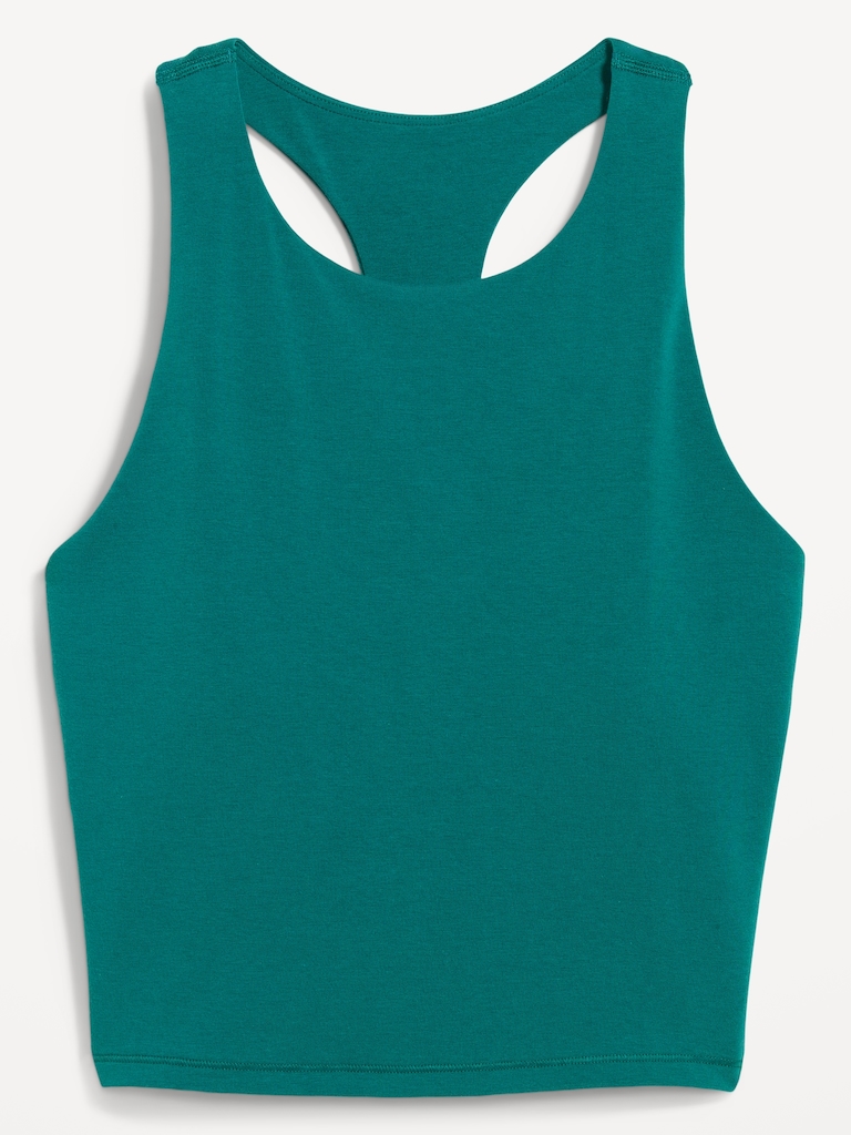 Medium Support PowerSoft High-Neck Racerback Sports Bra