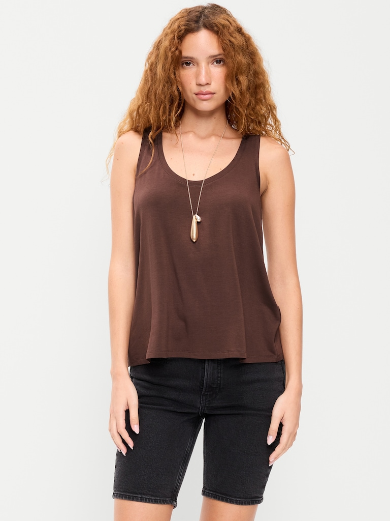 Luxe Scoop-Neck Tank Top