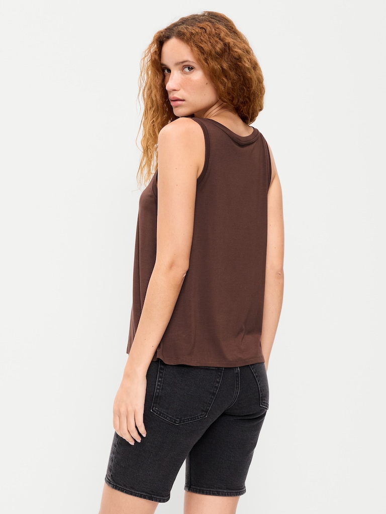 Luxe Scoop-Neck Tank Top