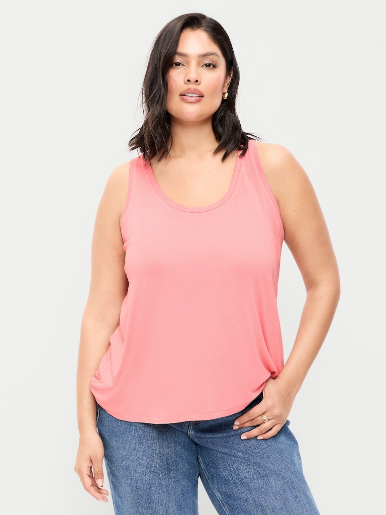 Luxe Scoop-Neck Tank Top