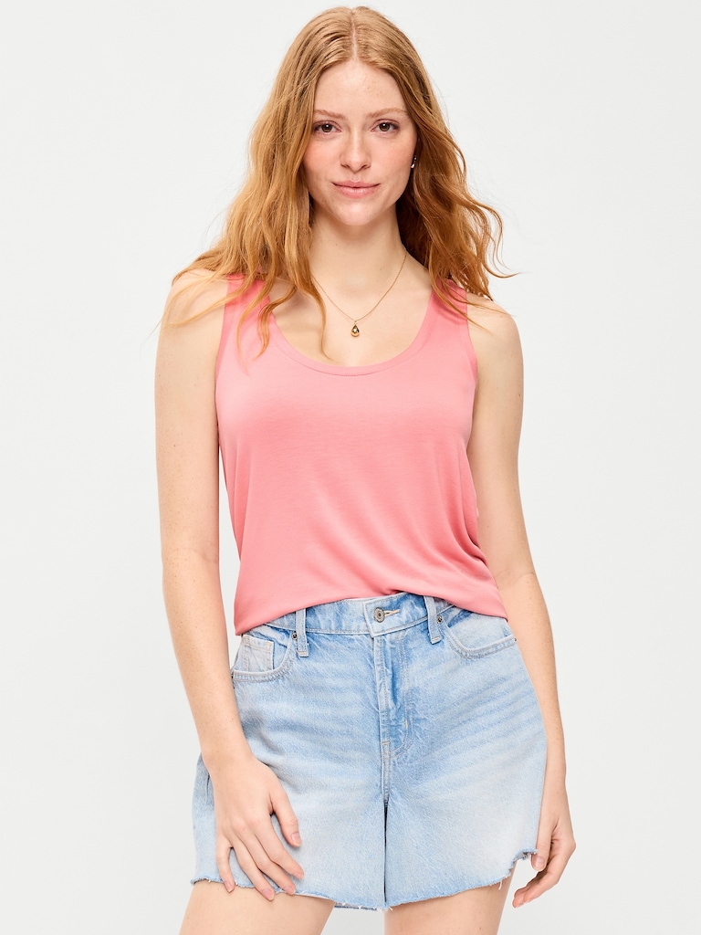 Luxe Scoop-Neck Tank Top