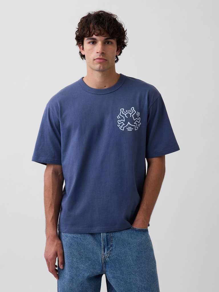 Keith Haring Oversized Graphic T-Shirt