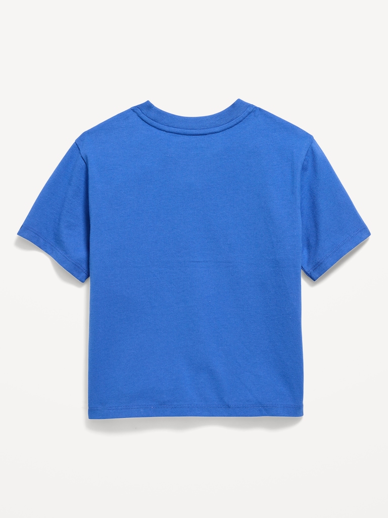 Oversized Short-Sleeve Graphic T-Shirt for Toddler Boys