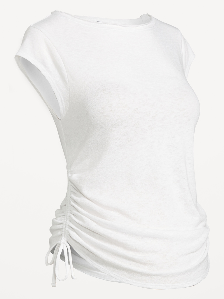 Maternity Side-Cinch Jersey Top
