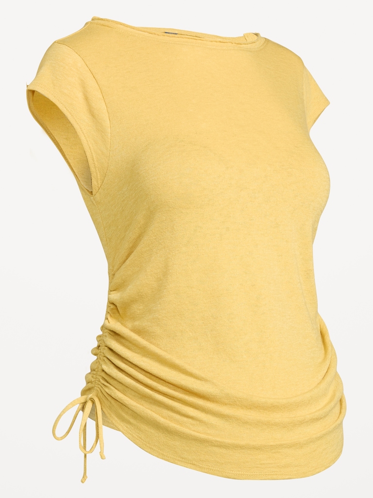 Maternity Side-Cinch Jersey Top