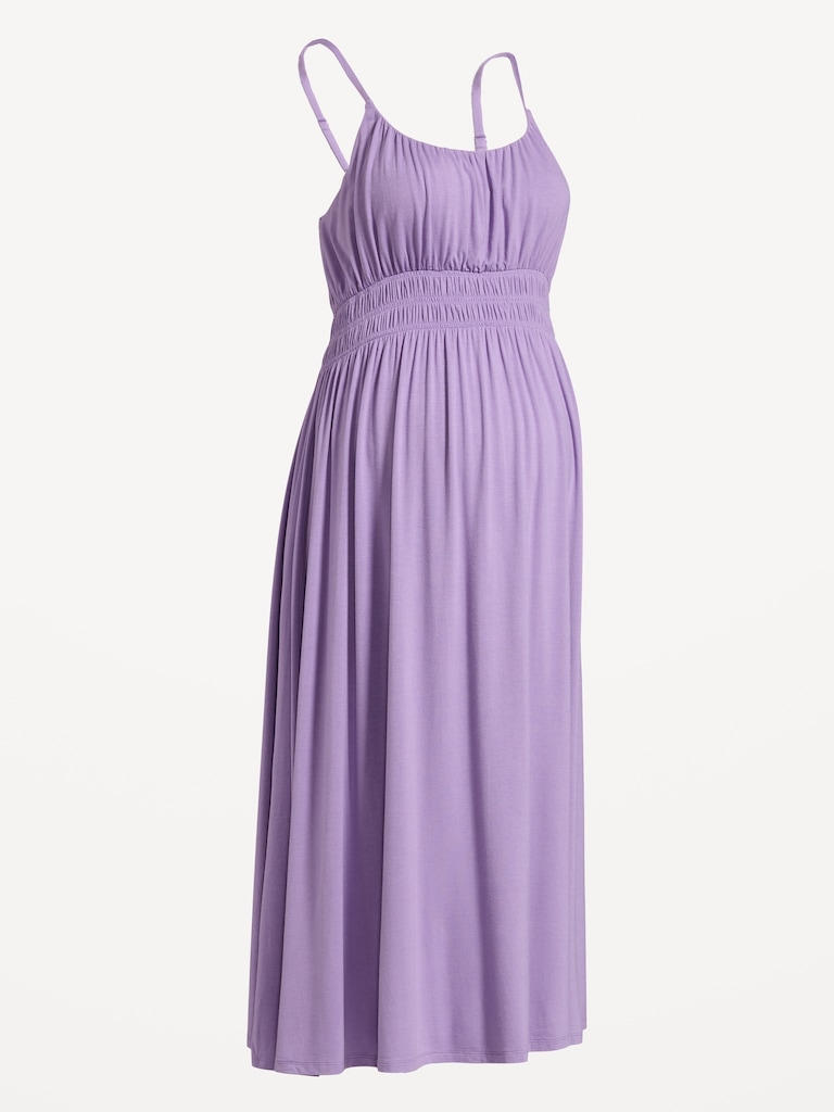 Maternity Smocked Fit & Flare Dress