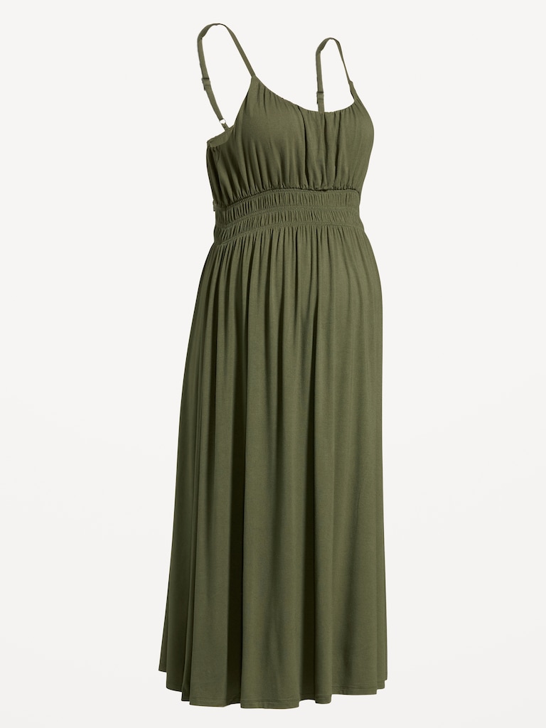 Maternity Smocked Fit & Flare Dress