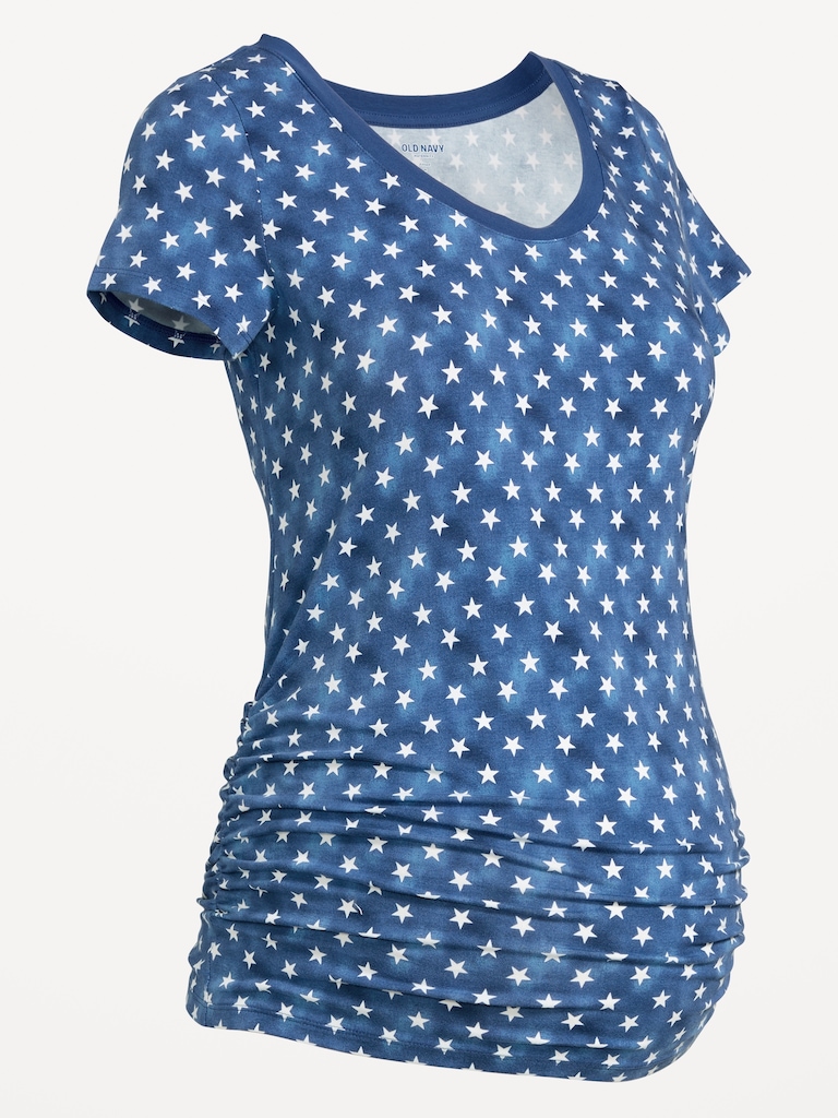 T-shirt à encolure dégagée de Maternité