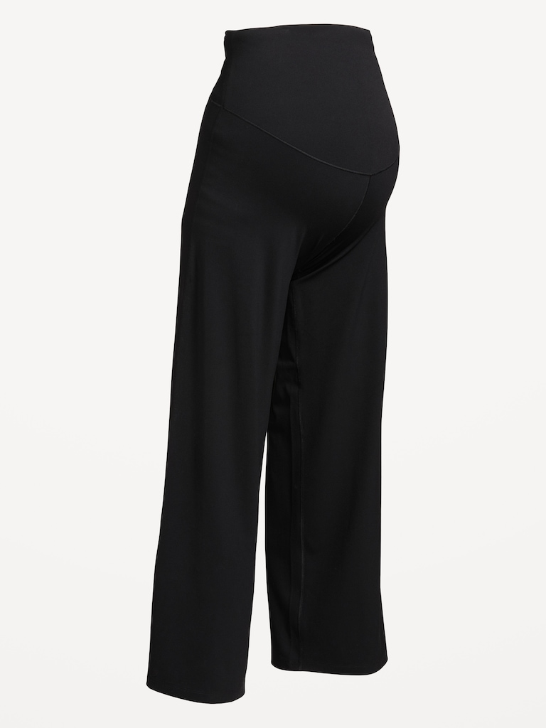 Maternity Full-Panel StudioSmooth Wide-Leg Pants