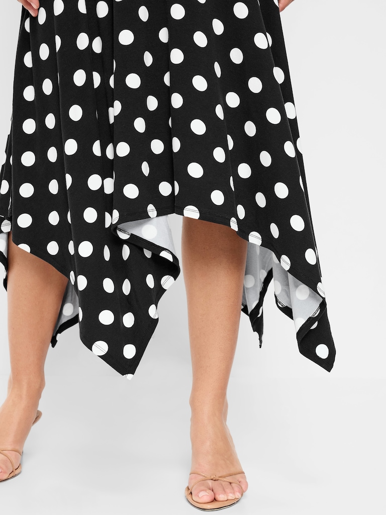 Jupe mi-longue à ourlet mouchoir