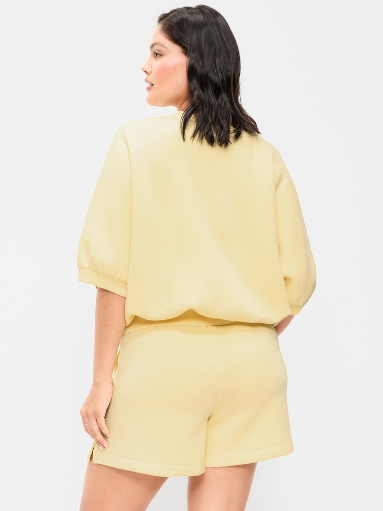 Bounce Fleece Dolman-Sleeve Top